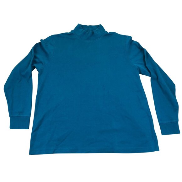 Land's End Women's Sweater Size XL Tall Mock Neck Long Sleeve Knit Top Pullover - Picture 1 of 7